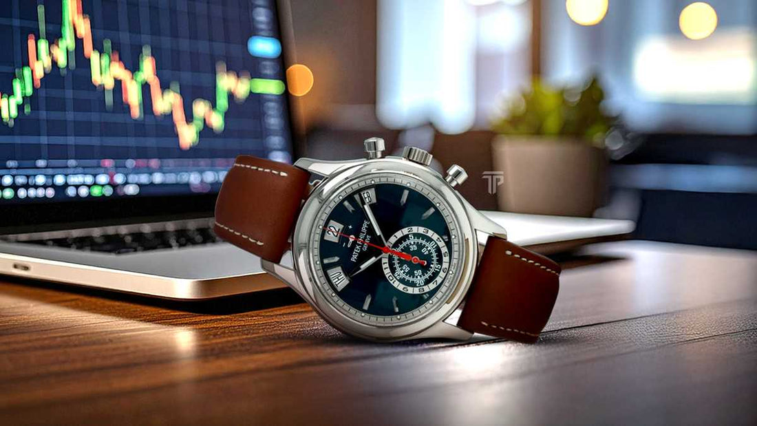 Elegant Patek Philippe watch showcasing luxury design. Buy Patek Philippe watches with cryptocurrency at TPT today