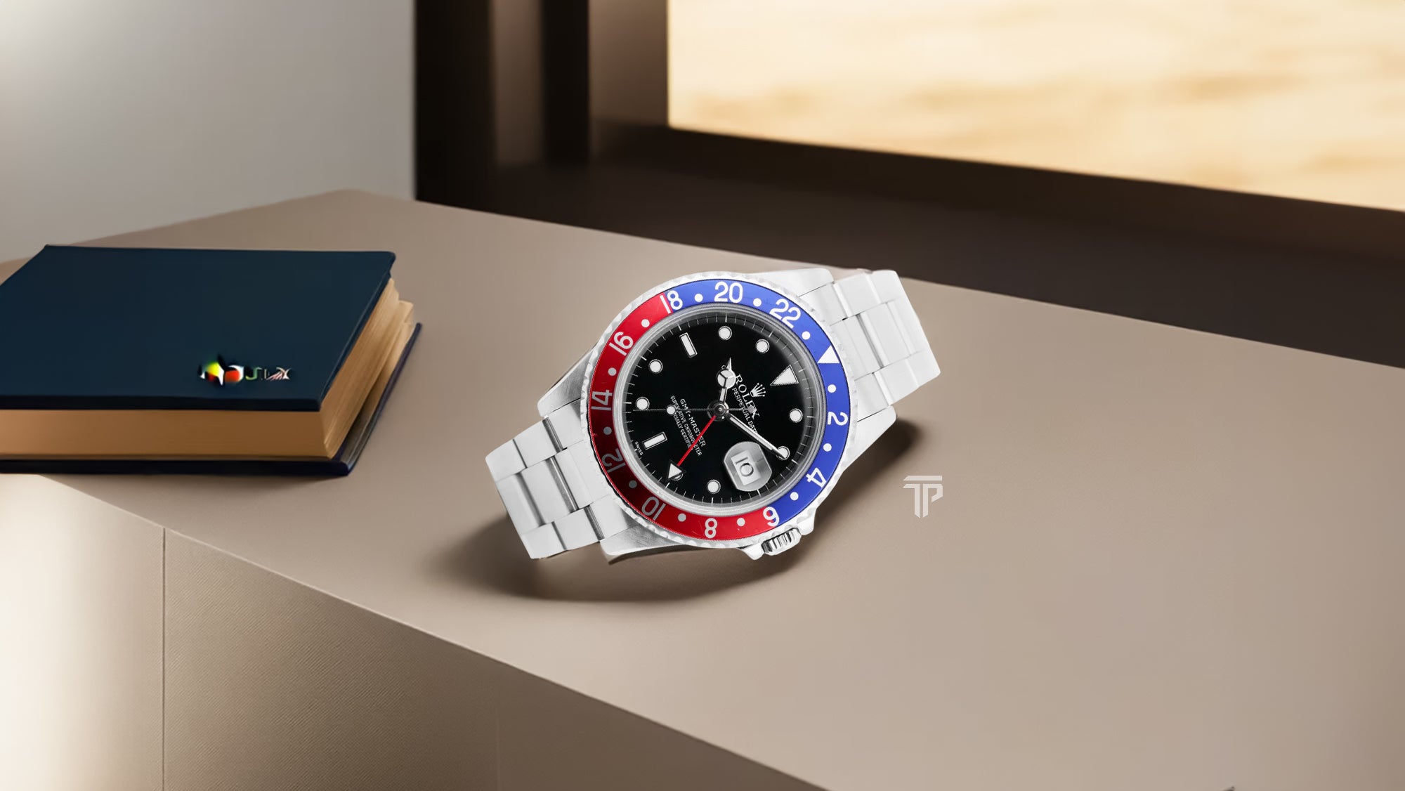 Rolex gmt pepsi blue dial hot sale