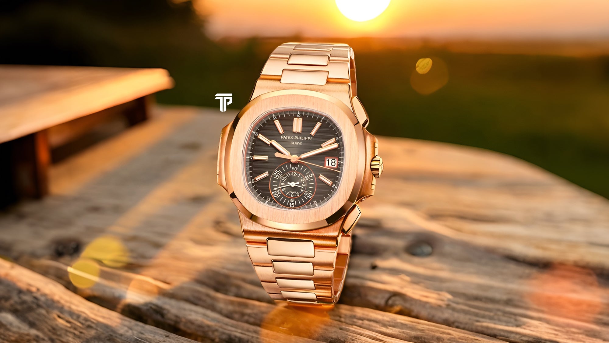 rose gold watch for