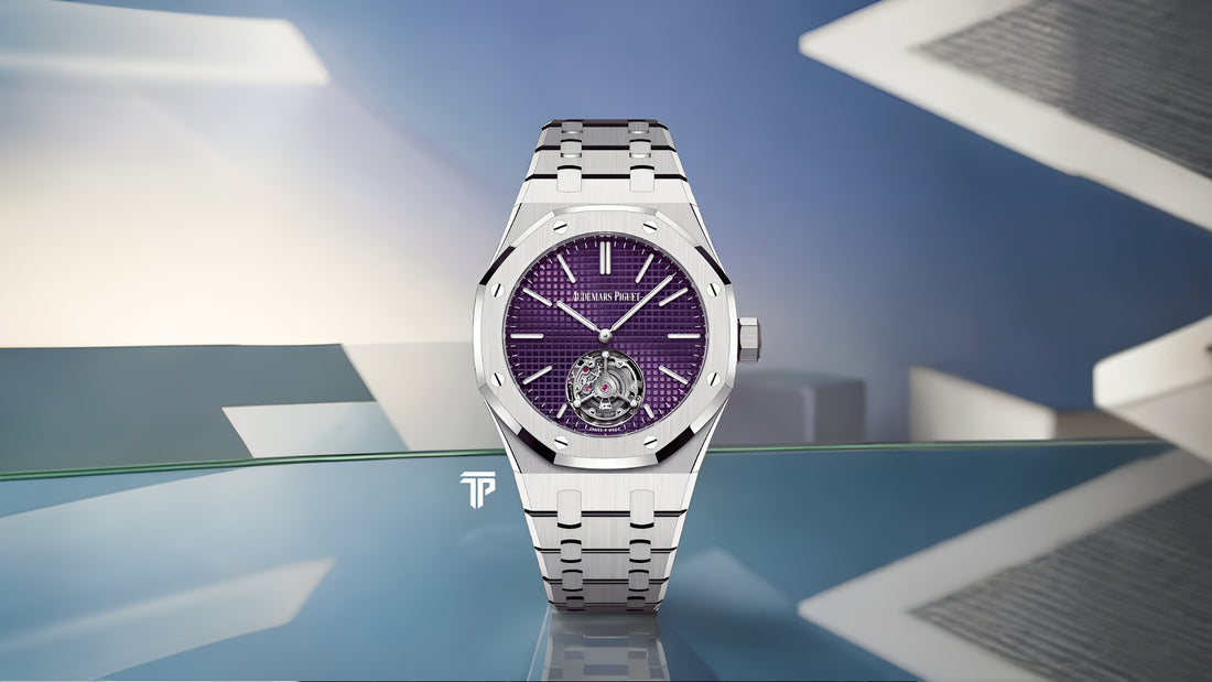 Plum-themed Audemars Piguet Royal Oak Selfwinding Flying Tourbillon Extra-thin