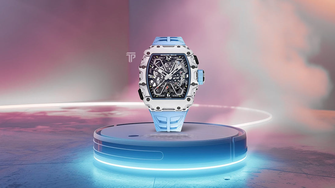 Richard Mille RM 35-03 Automatic Rafael Nadal in Blue Quartz TPT® case with white Quartz TPT® caseband
