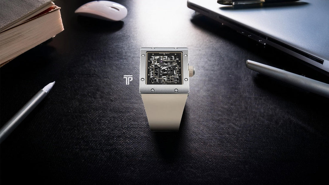 The RM 16-02 Titanium showcases a bold brutalist design, skeletonized movement, and luxury craftsmanship in a titanium case