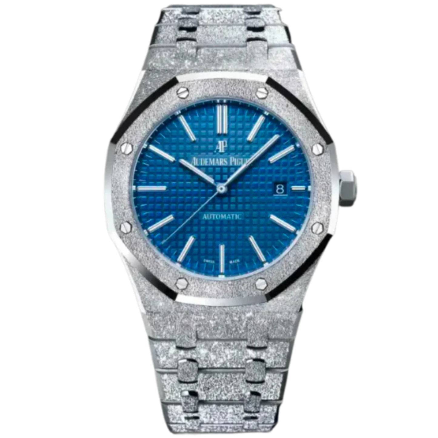 Audemars Piguet Royal Oak Ref. 15410BC.GG.1224BC.01 41MM White Gold Frosted Blue Dial