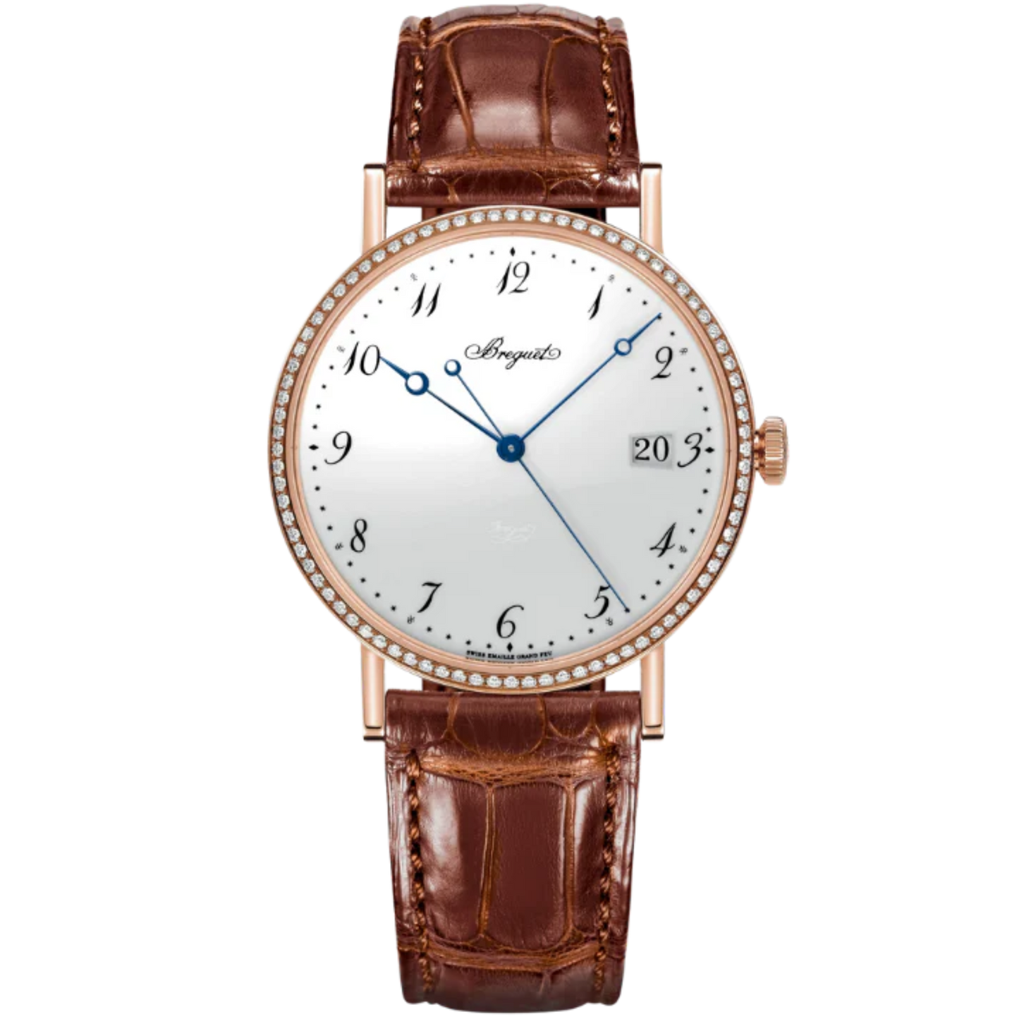 CLASSIQUE 5178 38 MM ROSE GOLD WITH WHITE "GRAND FEU" ENAMEL DIAL