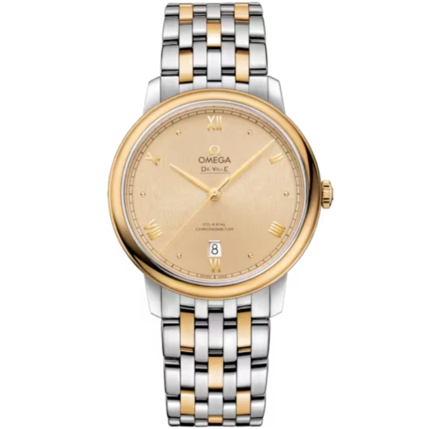 DE VILLE PRESTIGE 39 MM STAINLESS STEEL - YELLOW GOLD WITH YELLOW DIAL