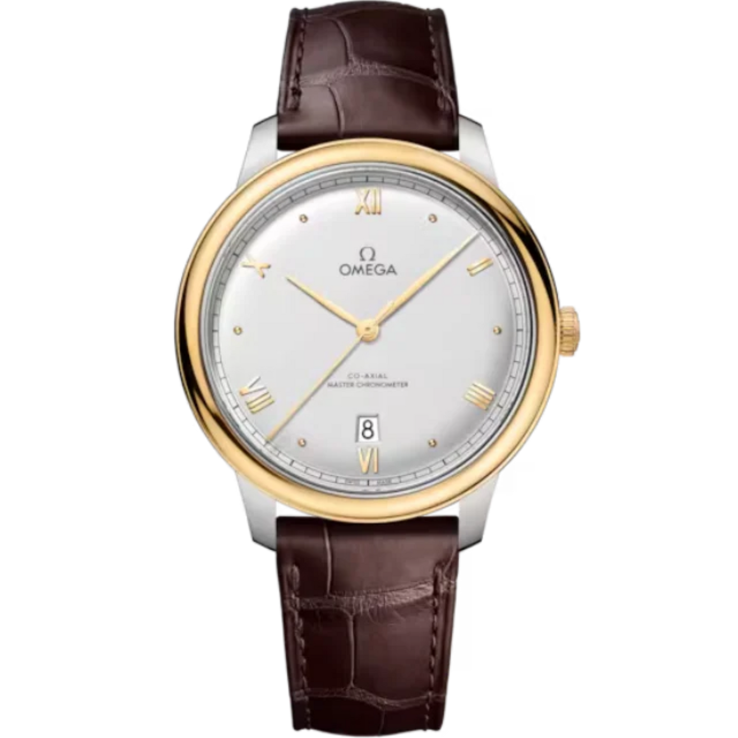 DE VILLE PRESTIGE 40 MM STAINLESS STEEL - YELLOW GOLD WITH SILVER DIAL