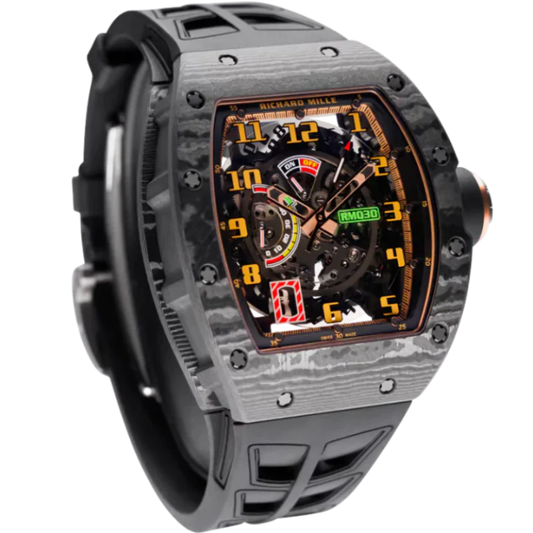 RM 030 Carbon NTPT Ultimate Limited Edition Automatic Black Rubber Strap Titanium Bezel