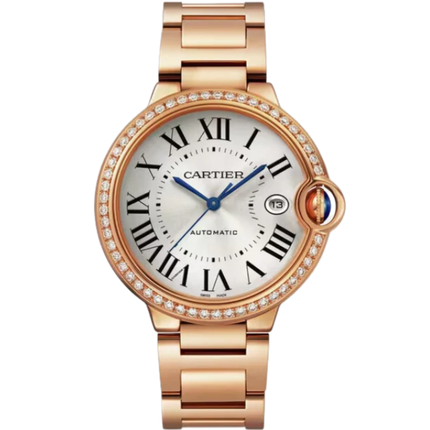 BALLON BLEU DE CARTIER 40 MM 18K ROSE GOLD WITH SILVER SUNRAY EFFECT DIAL