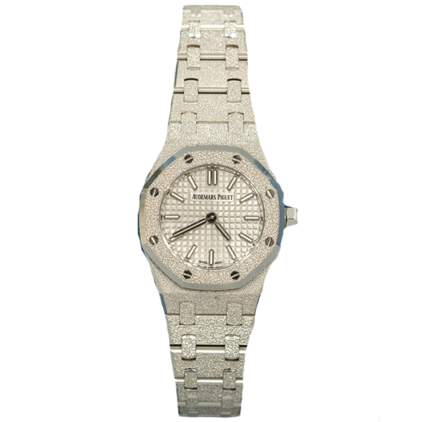 Audemars Piguet "Mini" Royal Oak Ref. 67630BC.GG.1312BC.01 23mm White Gold Frosted