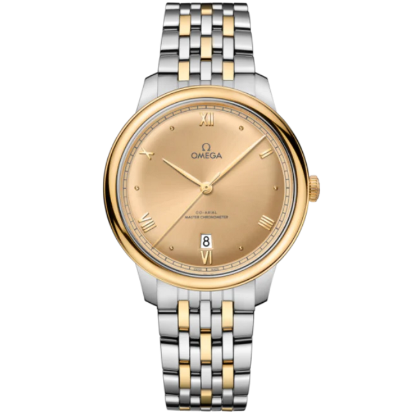 DE VILLE PRESTIGE 40 MM STAINLESS STEEL - YELLOW GOLD WITH YELLOW DIAL