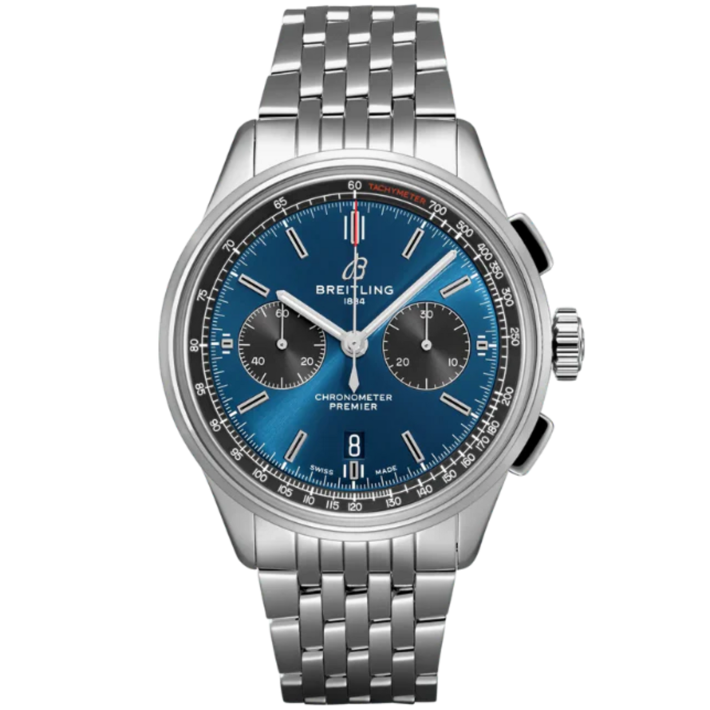 PREMIER B01 CHRONOGRAPH 42 MM STAINLESS STEEL WITH BLUE DIAL