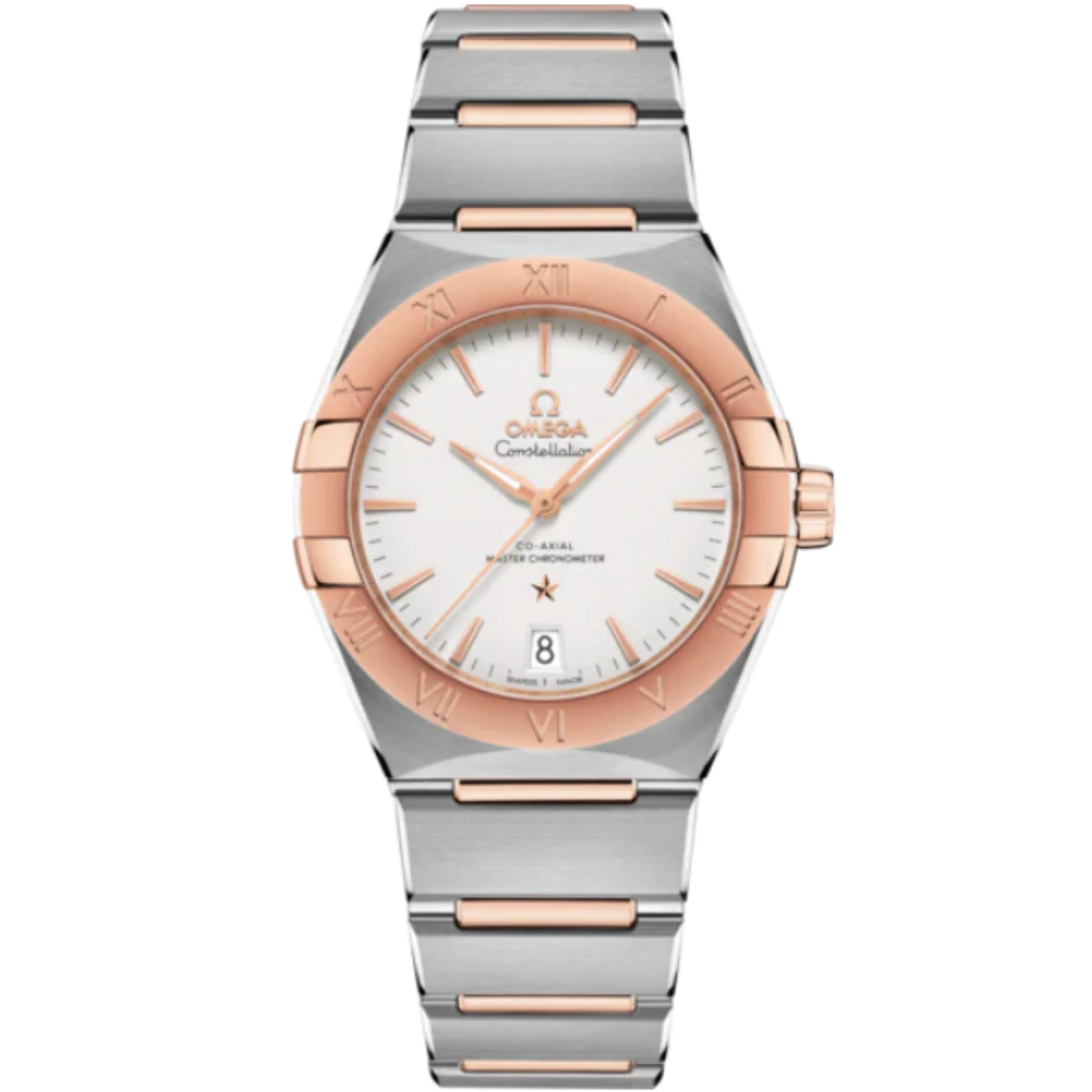 CONSTELLATION 36 MM STAINLESS STEEL - SEDNA™ GOLD WITH SILVER DIAL