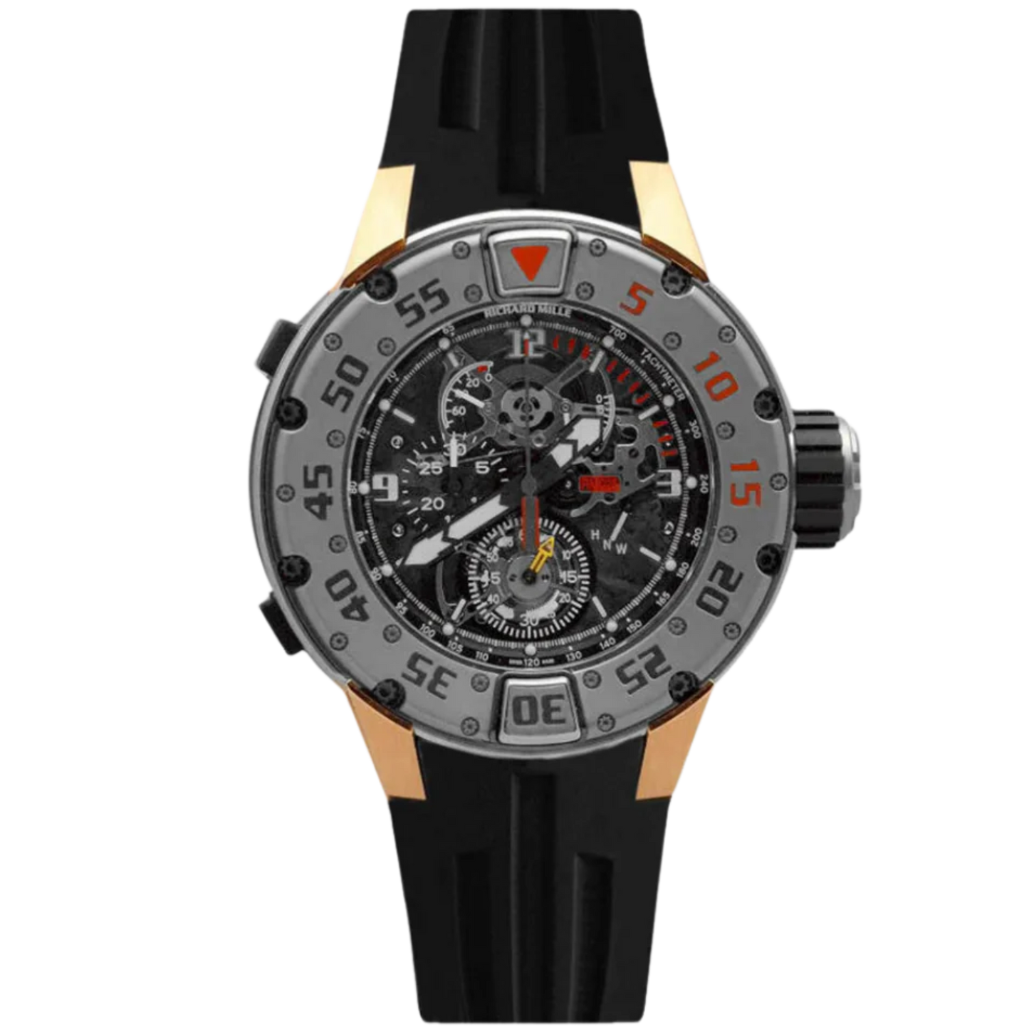 Richard Mille RM025 Divers Manual Winding Tourbillon Chronograph Openworked Dial