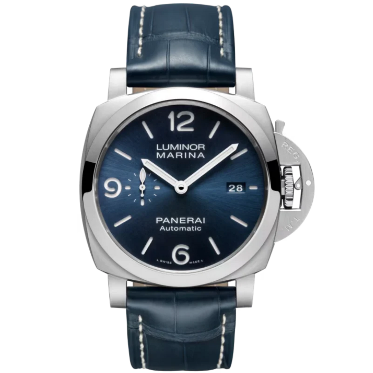 LUMINOR MARINA PAM01313 44 MM STAINLESS STEEL WITH BLUE DIAL