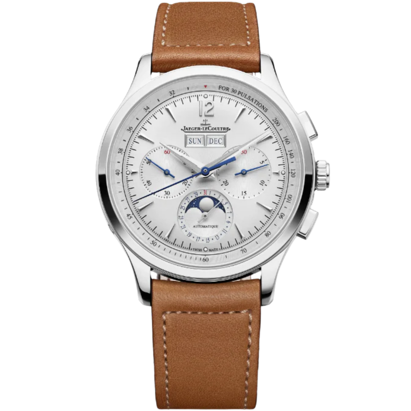 MASTER CONTROL CHRONOGRAPH CALENDAR 40 MM STAINLESS STEEL WITH SILVER GREY SUNRAY BRUSHED DIAL