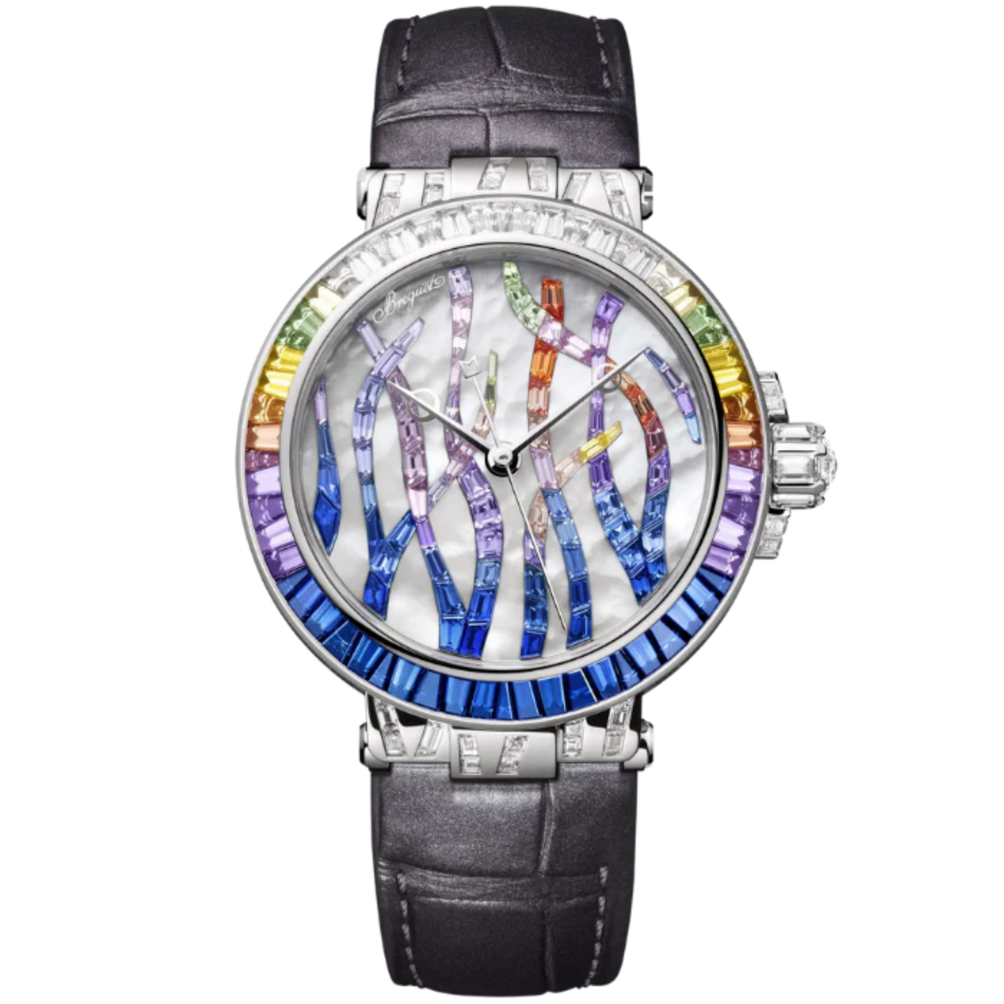 MARINE HAUTE JOAILLERIE 9509 POSEIDONIA 36 MM WHITE GOLD WITH MOTHER OF PEARL DIAL