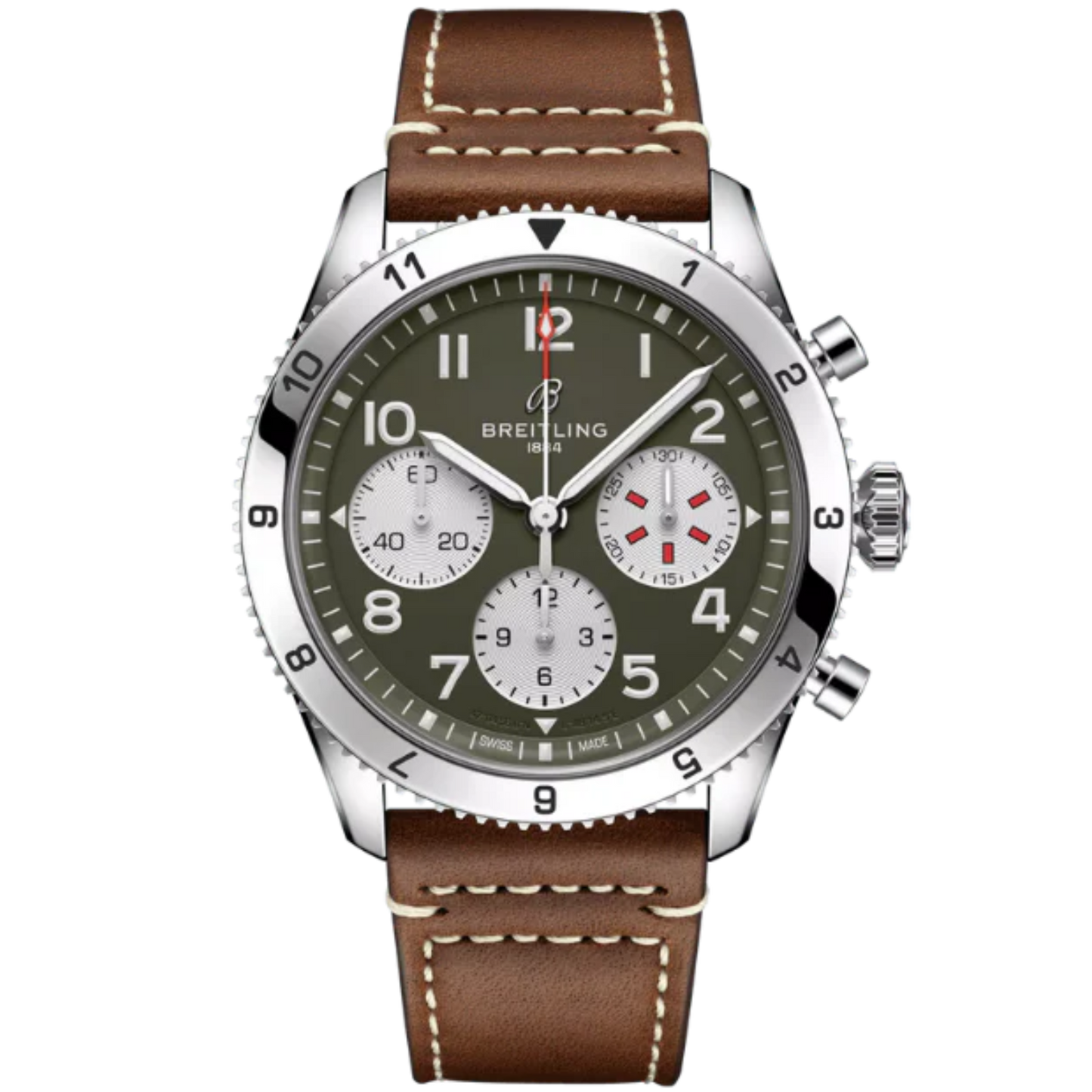 CLASSIC AVI CHRONOGRAPH CURTISS WARHAWK 42 MM STAINLESS STEEL WITH GREEN DIAL