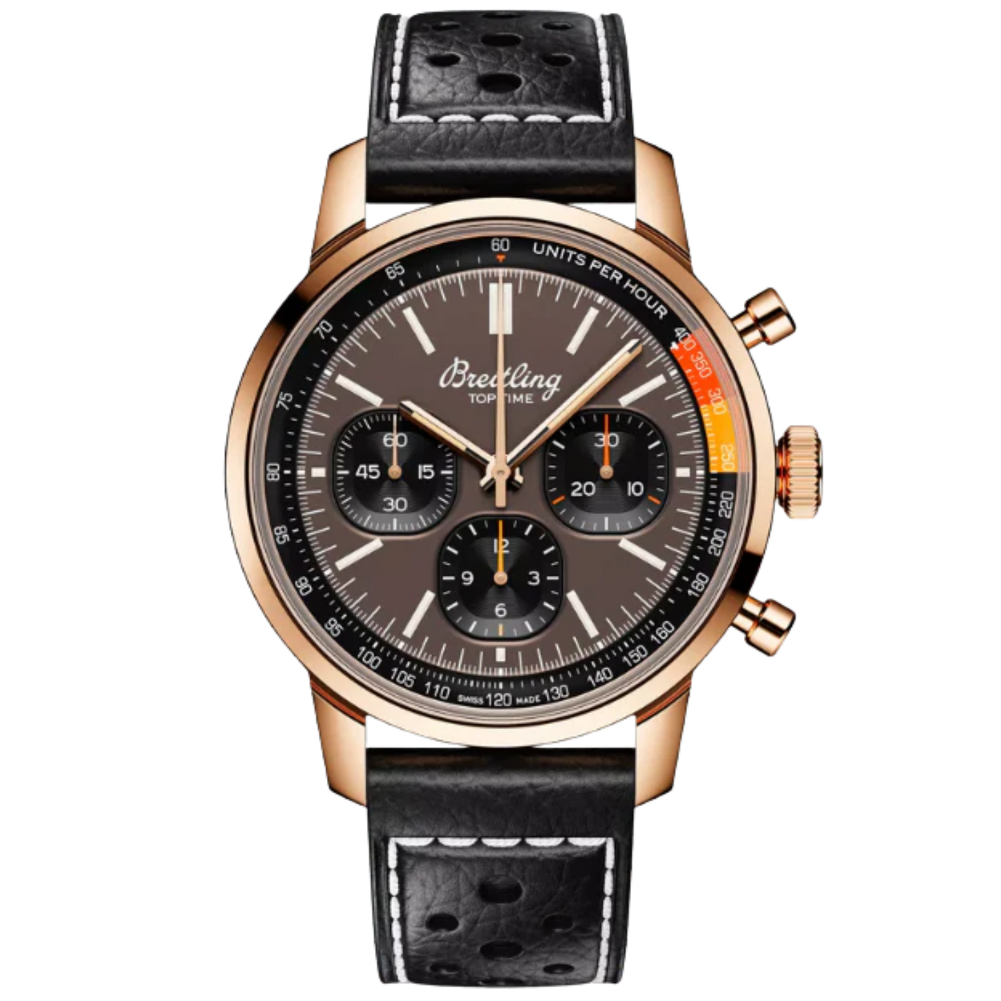 TOP TIME B01 41 MM 18K ROSE GOLD WITH BRONZE DIAL