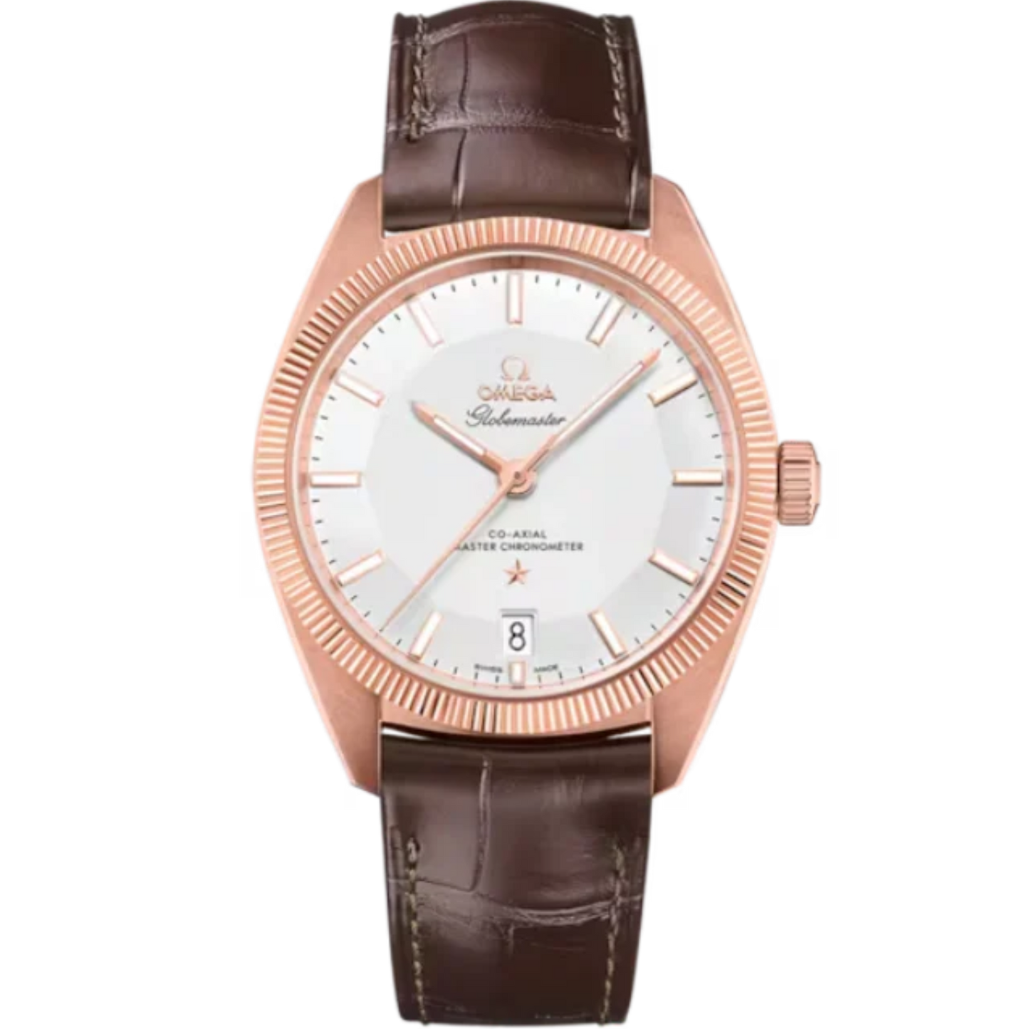 CONSTELLATION GLOBEMASTER 39 MM SEDNA™ GOLD WITH SILVER DIAL