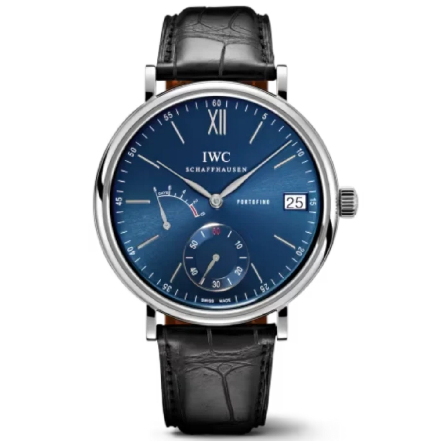 PORTOFINO HAND-WOUND EIGHT DAYS 45 MM STAINLESS STEEL WITH BLUE DIAL