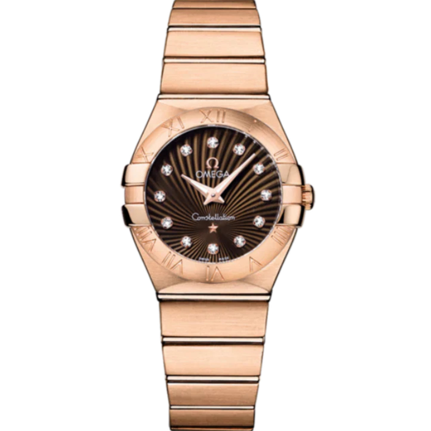 CONSTELLATION 27 MM RED GOLD WITH BROWN DIAL