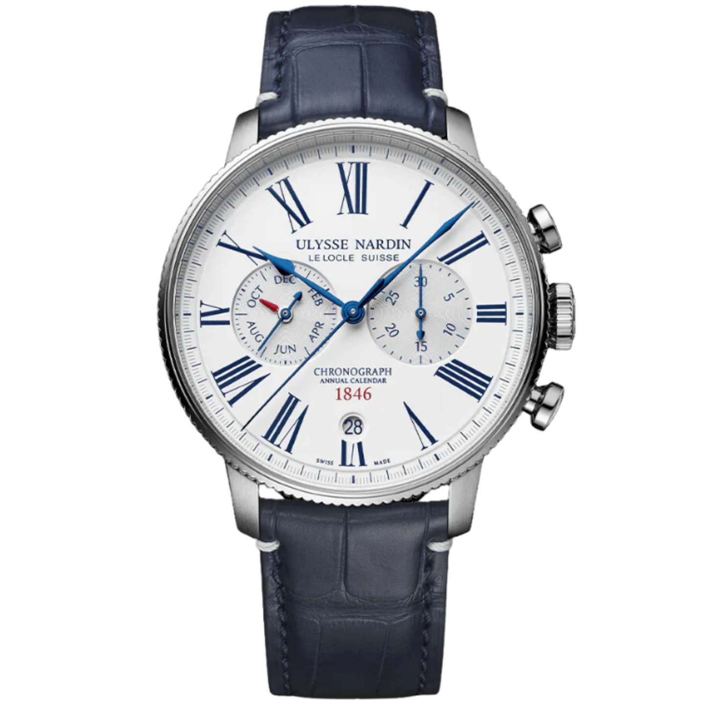 TORPILLEUR ANNUAL CHRONOGRAPH 44 MM STAINLESS STEEL WITH WHITE DIAL