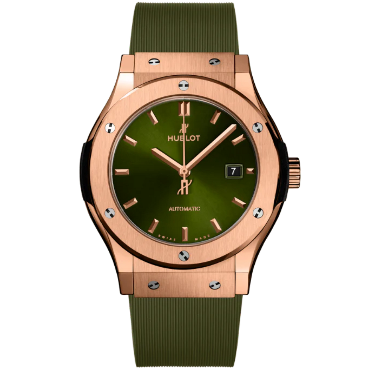 CLASSIC FUSION 3-HANDS 38MM KING GOLD GREEN