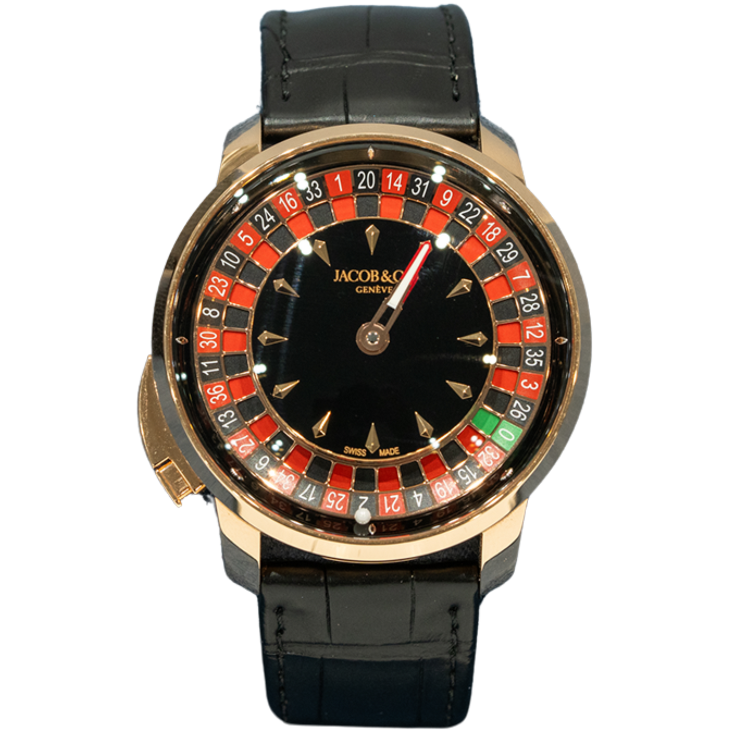 Jacob & Co CA100.40.AA.AA.ABALA Black Dial Casino Roulette Tourbillon