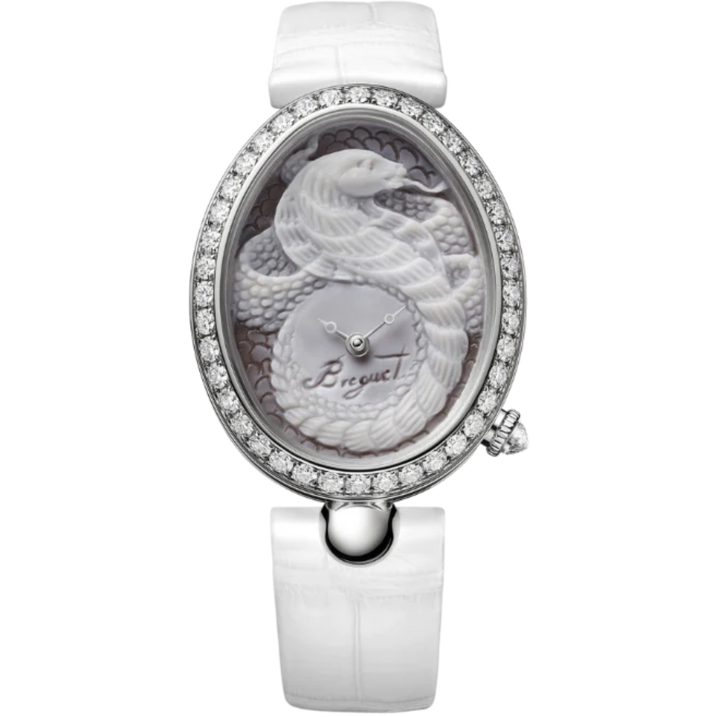 REINE DE NAPLES 8958 40 MM WHITE GOLD WITH WHITE CHINESE ZODIAC SIGN DIAL