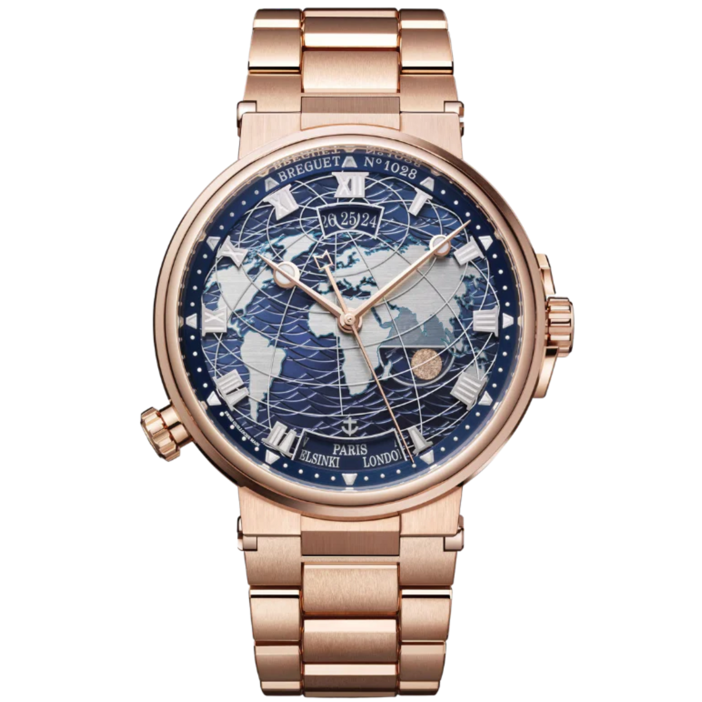 MARINE HORA MUNDI 5557 44 MM ROSE GOLD WITH BLUE DIAL