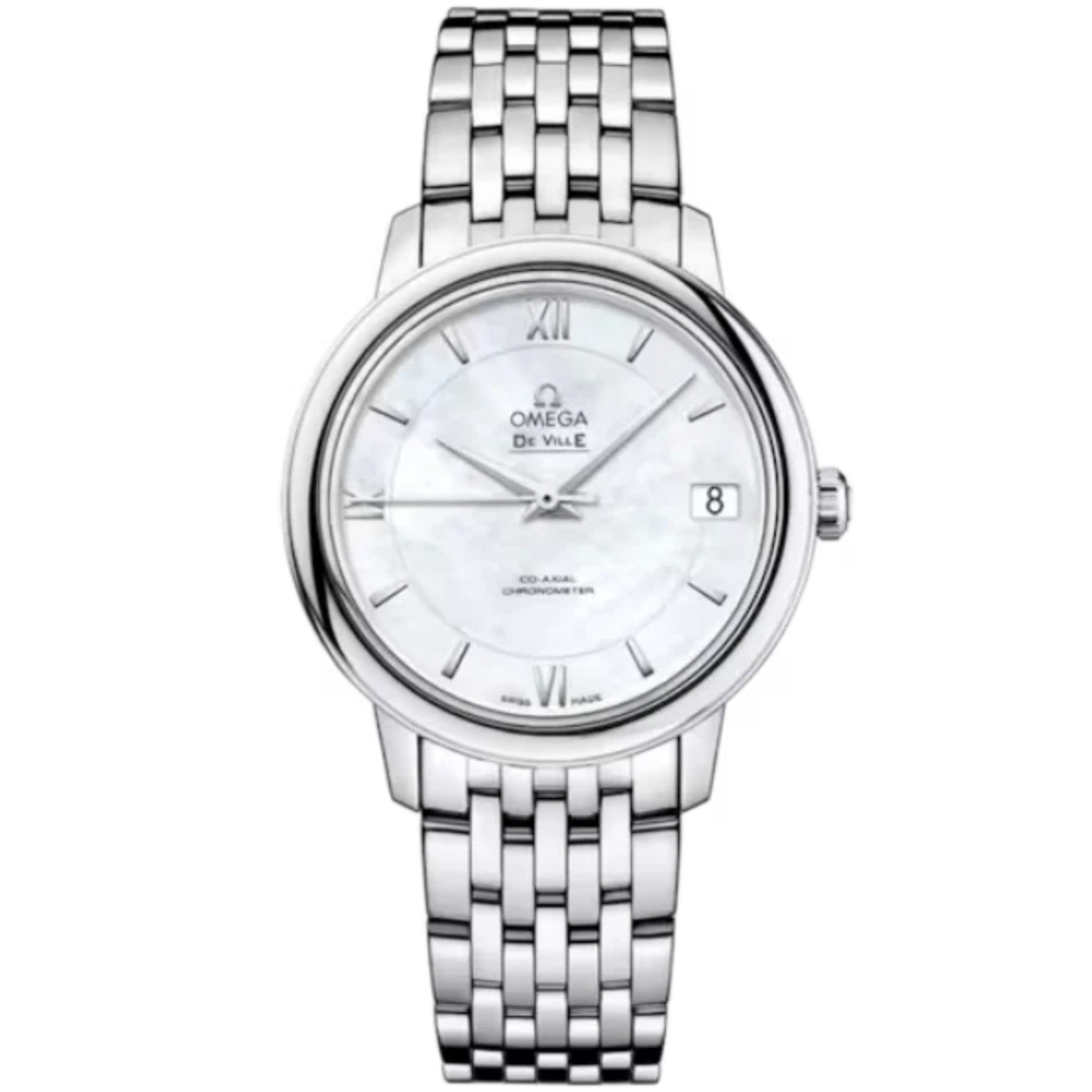 DE VILLE PRESTIGE 33 MM STAINLESS STEEL WITH MOTHER OF PEARL DIAL