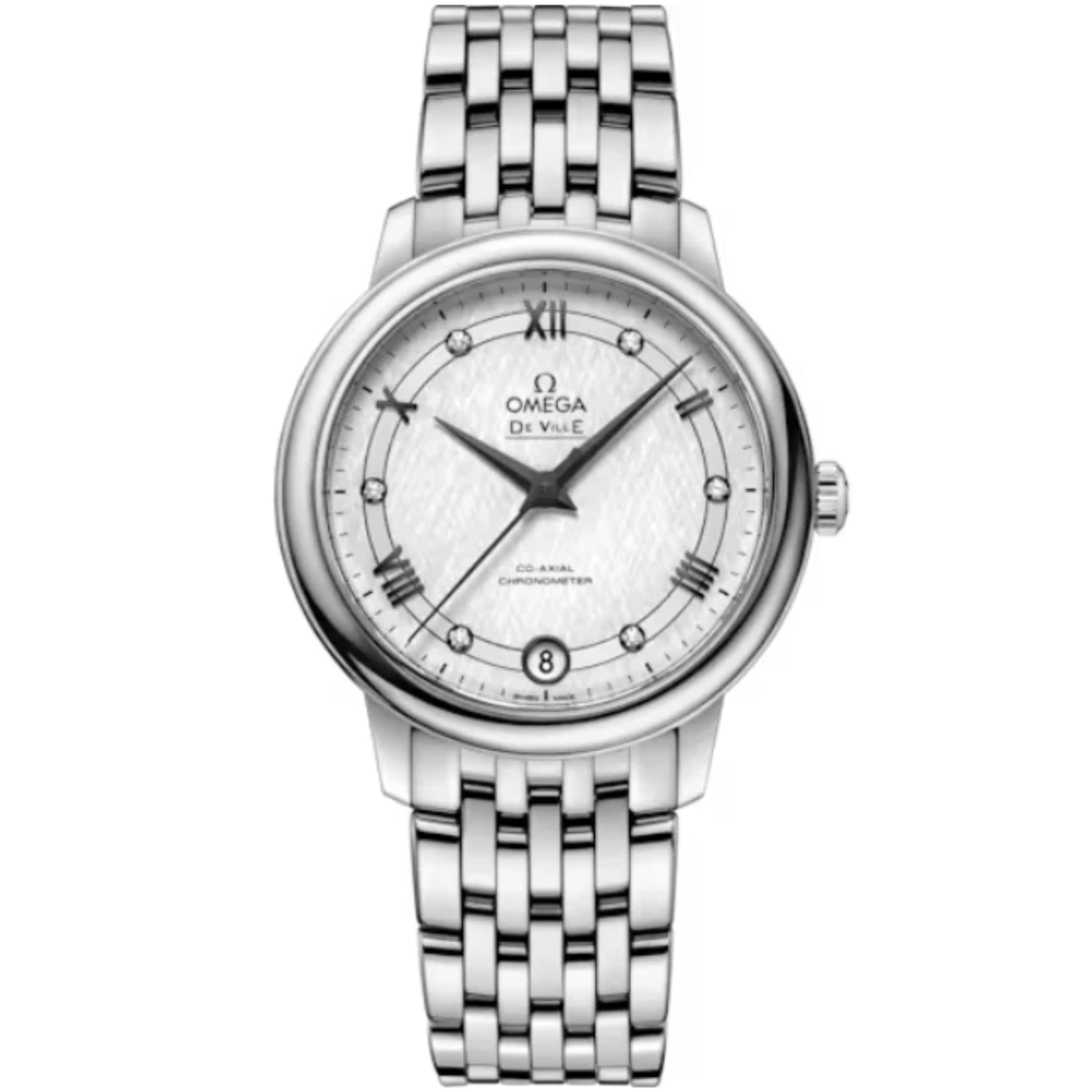 DE VILLE PRESTIGE 33 MM STAINLESS STEEL WITH SILVER DIAL