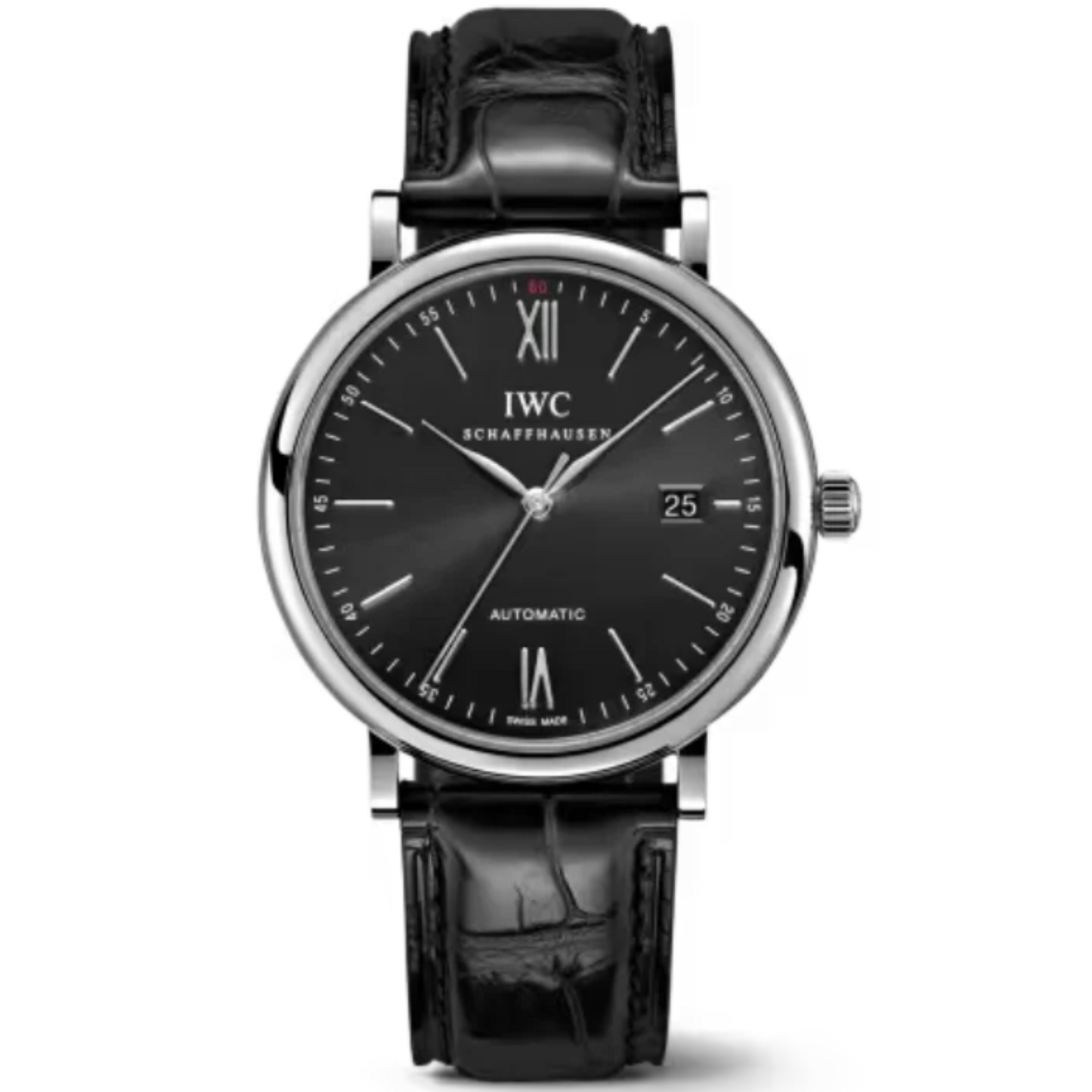 PORTOFINO AUTOMATIC 40 MM STAINLESS STEEL WITH BLACK DIAL