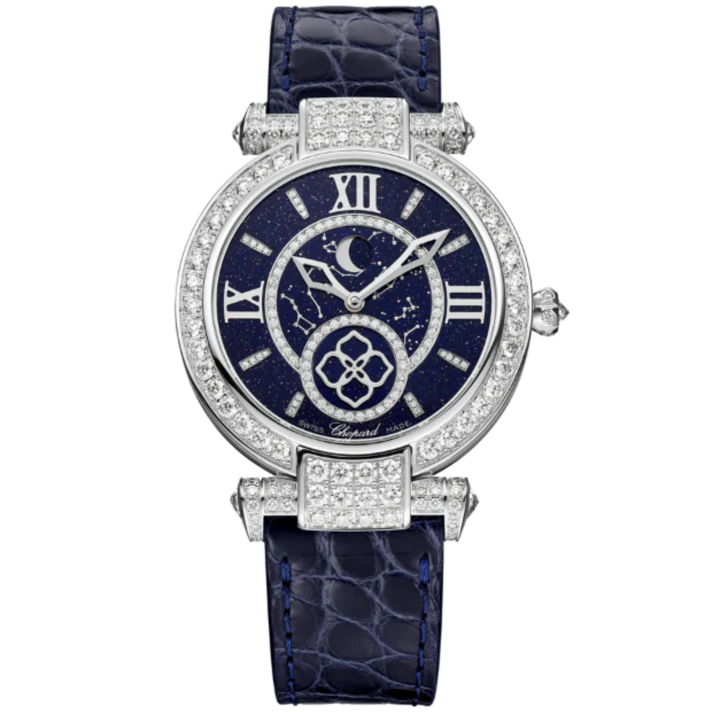 IMPERIALE MOONPHASE 36 MM ETHICAL WHITE GOLD WITH BLUE ADVENTURINE GLASS DIAL