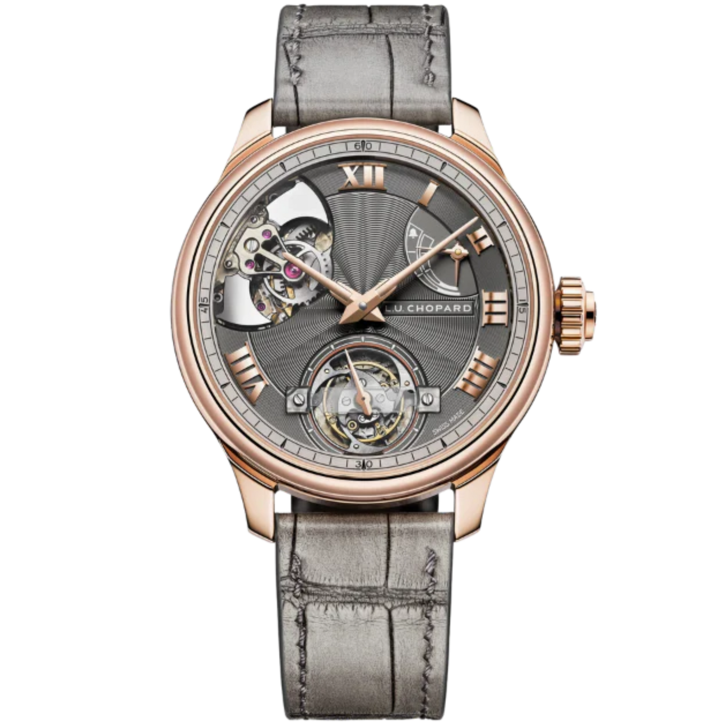 L.U.C FULL STRIKE TOURBILLON LIMITED EDITION 42 MM ETHICAL ROSE GOLD WITH GREY DIAL