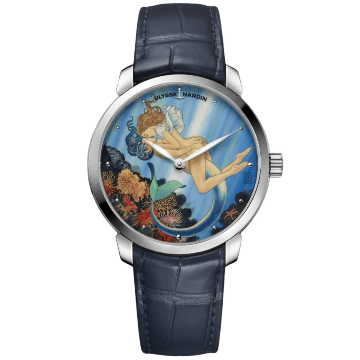 CLASSICO MANARA MANUFACTURE 40 MM STAINLESS STEEL WITH BLUE DIAL