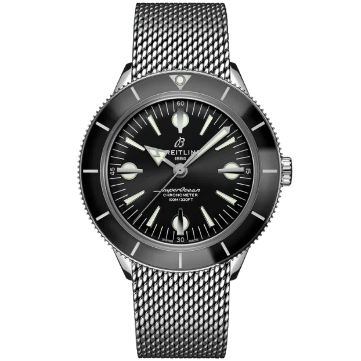 SUPEROCEAN HERITAGE '57 42 MM STAINLESS STEEL WITH BLACK DIAL