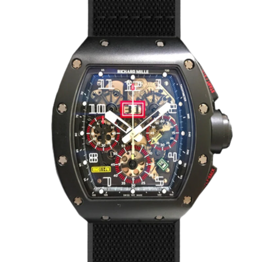 RM011 Carbon / NTPT White Numerals