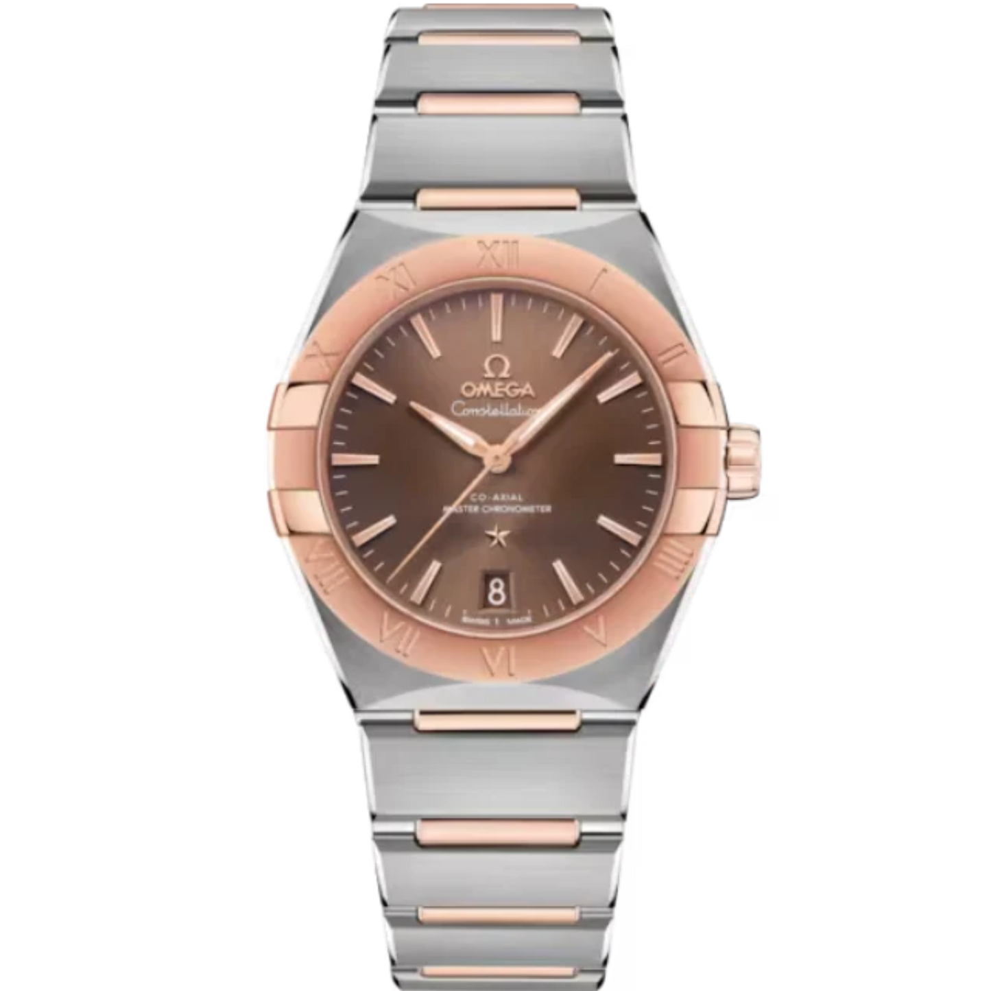 CONSTELLATION 36 MM STAINLESS STEEL - SEDNA™ GOLD WITH BROWN DIAL