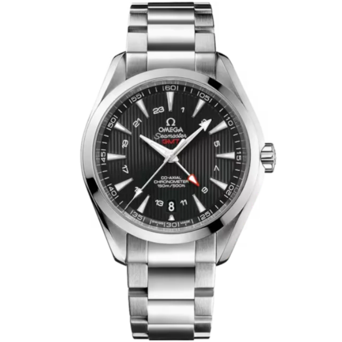 SEAMASTER AQUA TERRA 150M GMT 43 MM STAINLESS STEEL WITH BLACK DIAL