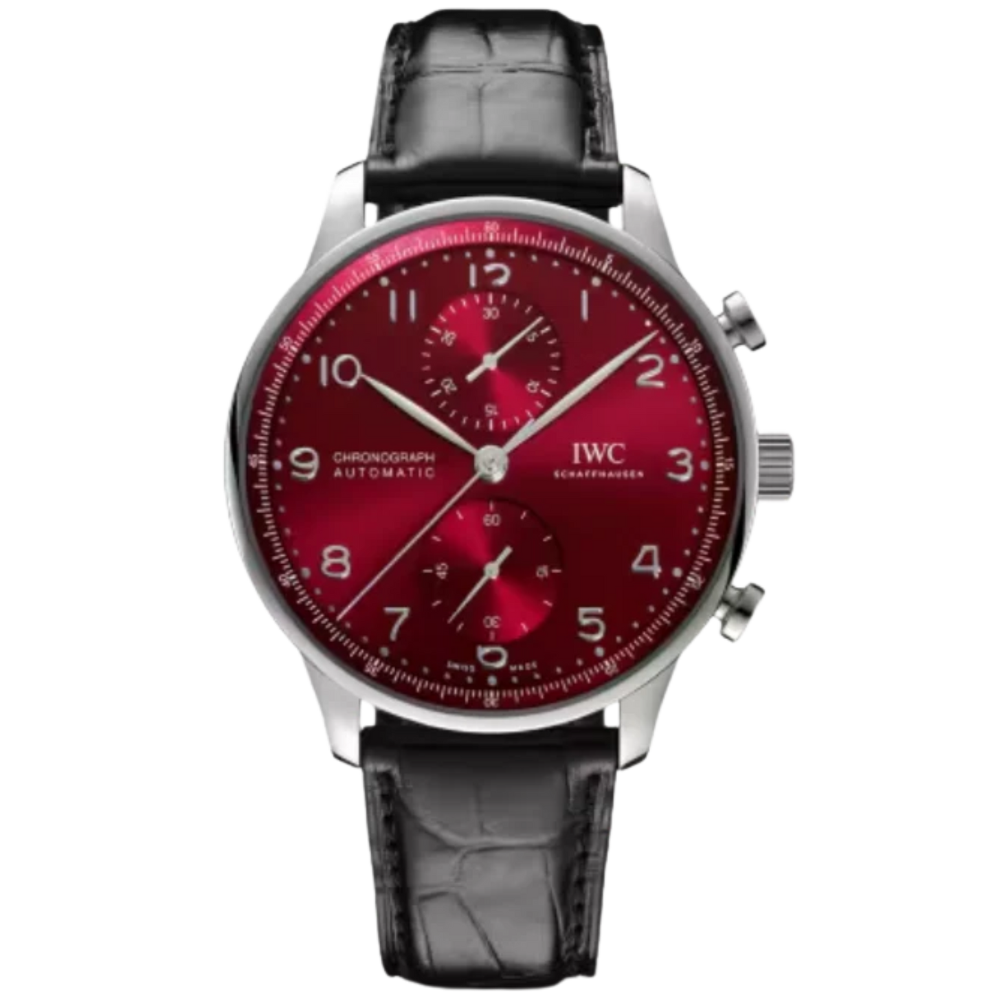PORTUGIESER CHRONOGRAPH 41 MM STAINLESS STEEL WITH RED DIAL