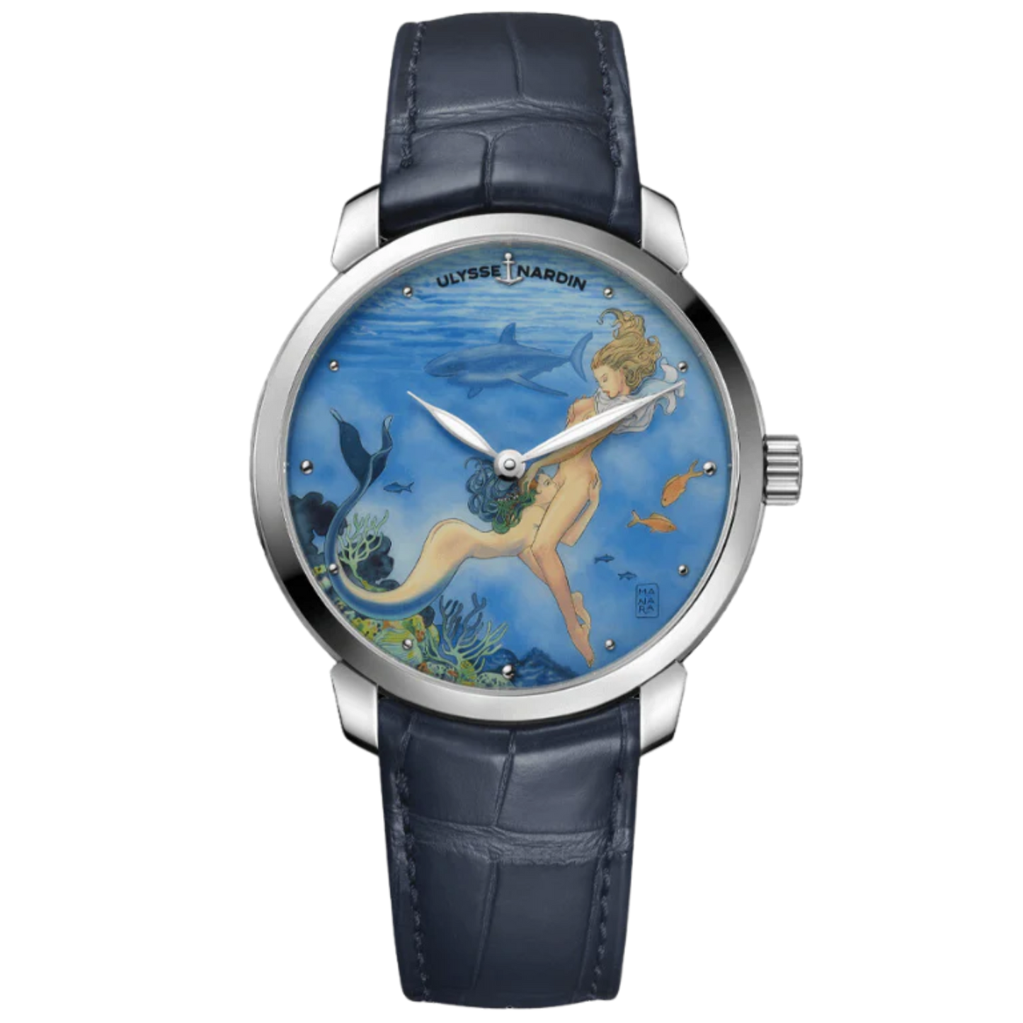 CLASSICO MANARA MANUFACTURE 40 MM STAINLESS STEEL WITH BLUE DIAL