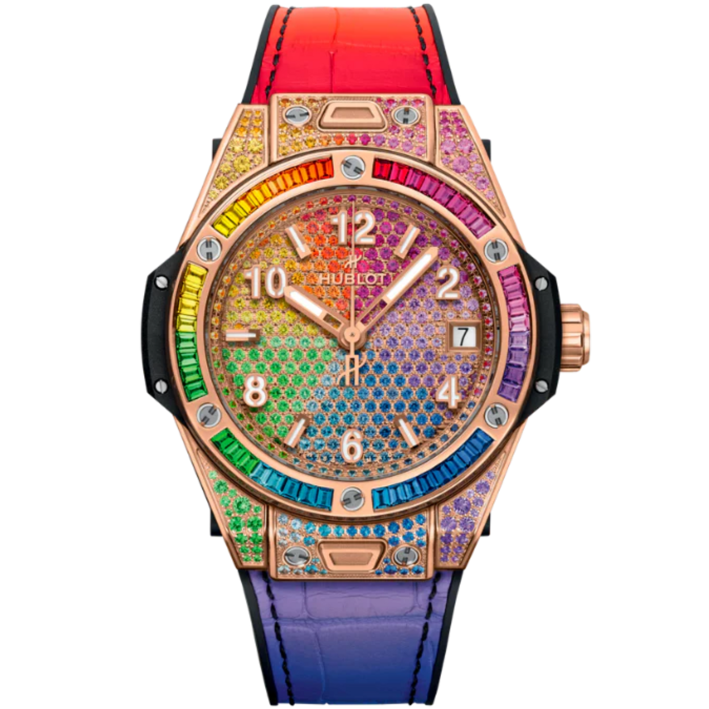 Big Bang 39mm ONE CLICK RAINBOW KING GOLD