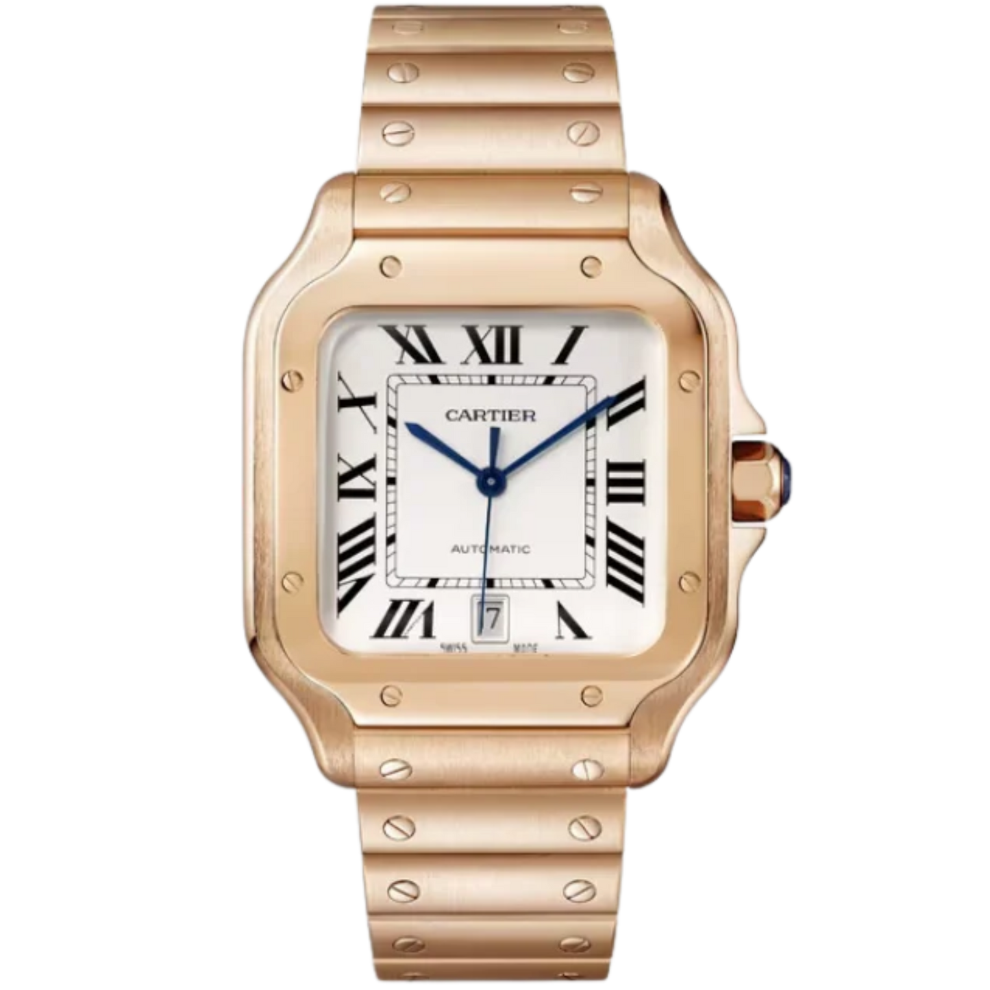 SANTOS 40 MM DE CARTIER SILVER ROSE GOLD