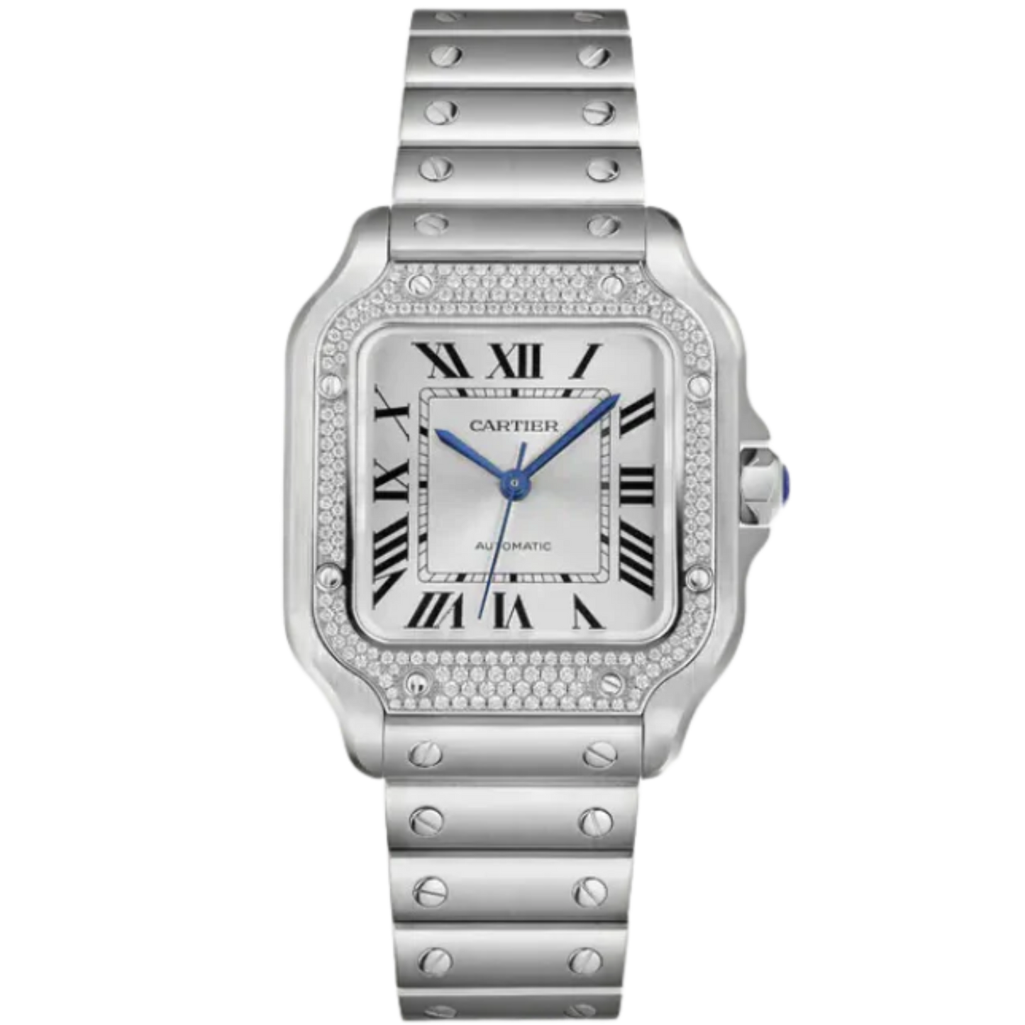 SANTOS 35 MM DE CARTIER SILVER STAINLESS STEEL