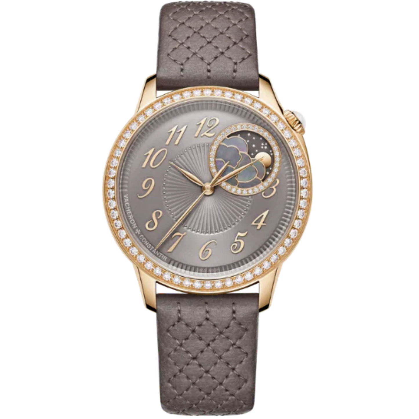 EGERIE MOON PHASE 37 MM PINK GOLD WITH BRASS DIAL