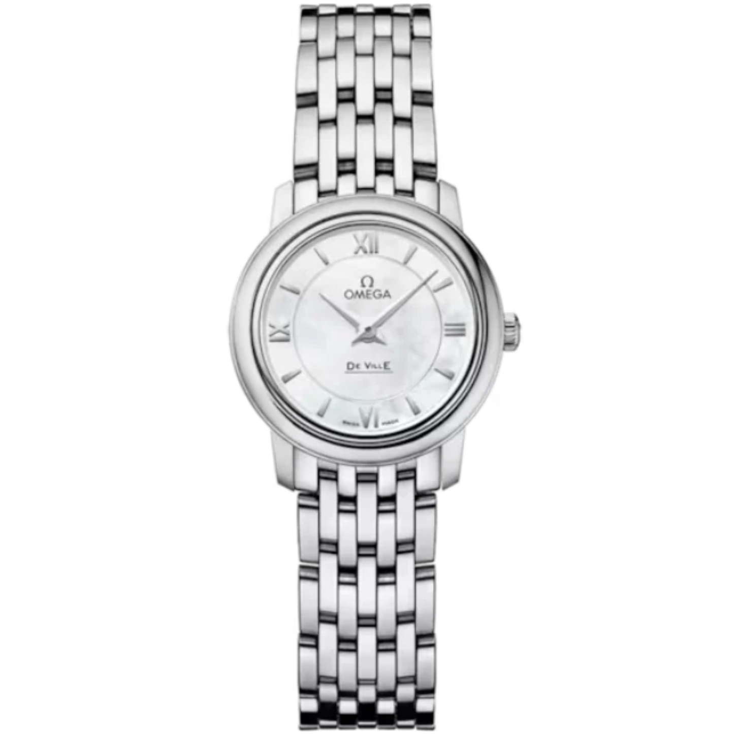 DE VILLE PRESTIGE 24 MM STAINLESS STEEL WITH MOTHER OF PEARL DIAL