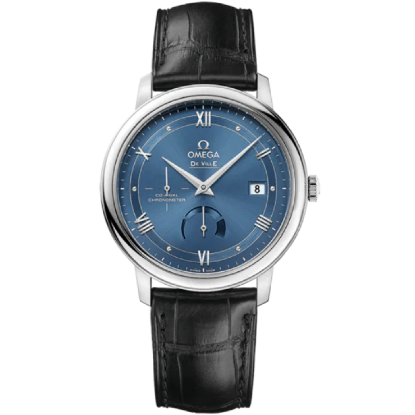 DE VILLE PRESTIGE 39 MM STAINLESS STEEL WITH BLUE DIAL
