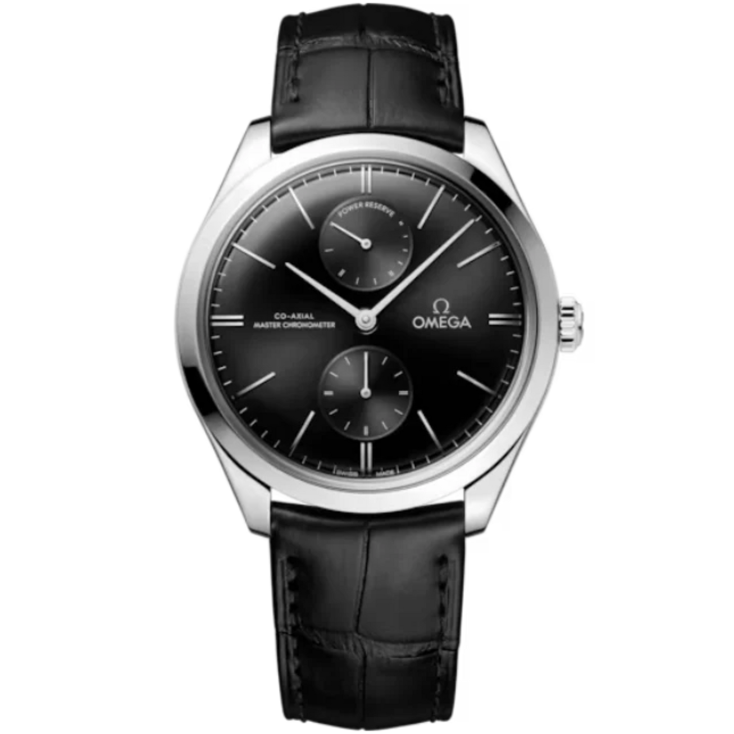 DE VILLE TRÉSOR 40 MM STAINLESS STEEL WITH BLACK DIAL
