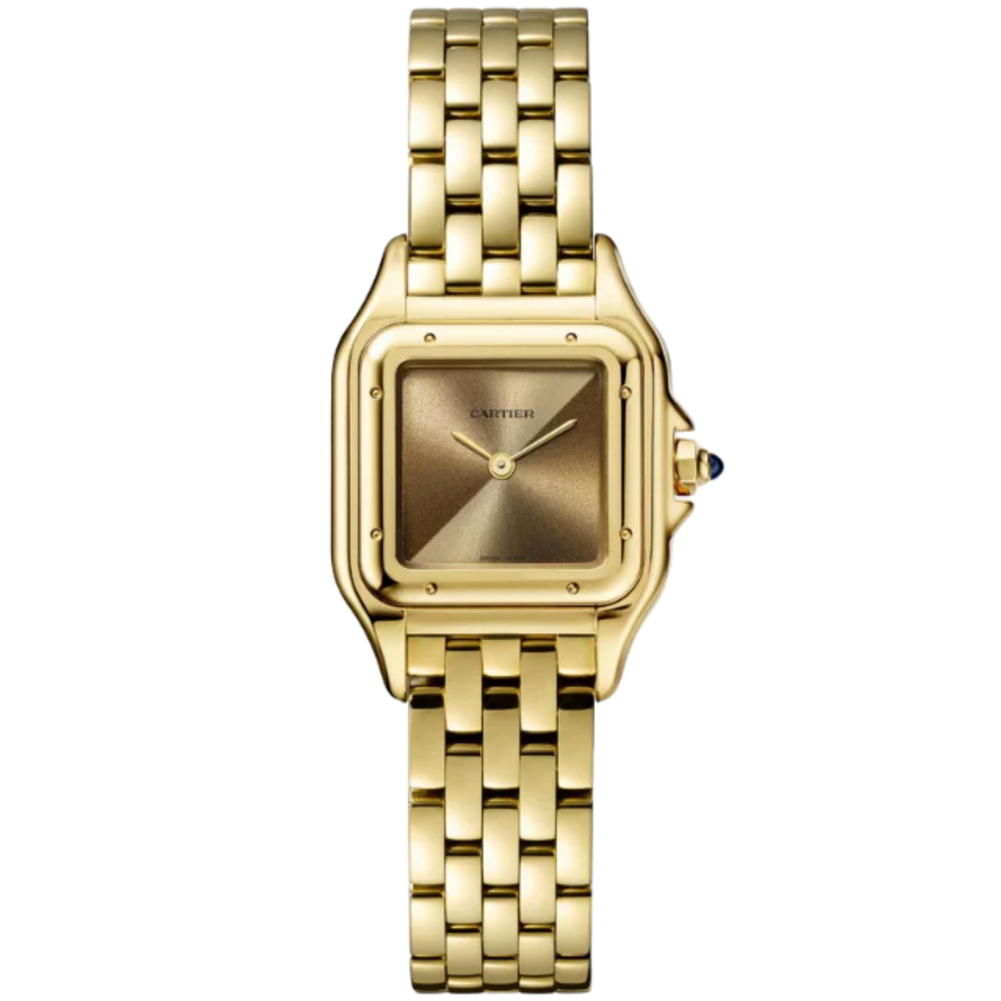 PANTHERE DE CARTIER 30 MM 18K YELLOW GOLD WITH BLUE SAPPHIRE DIAL